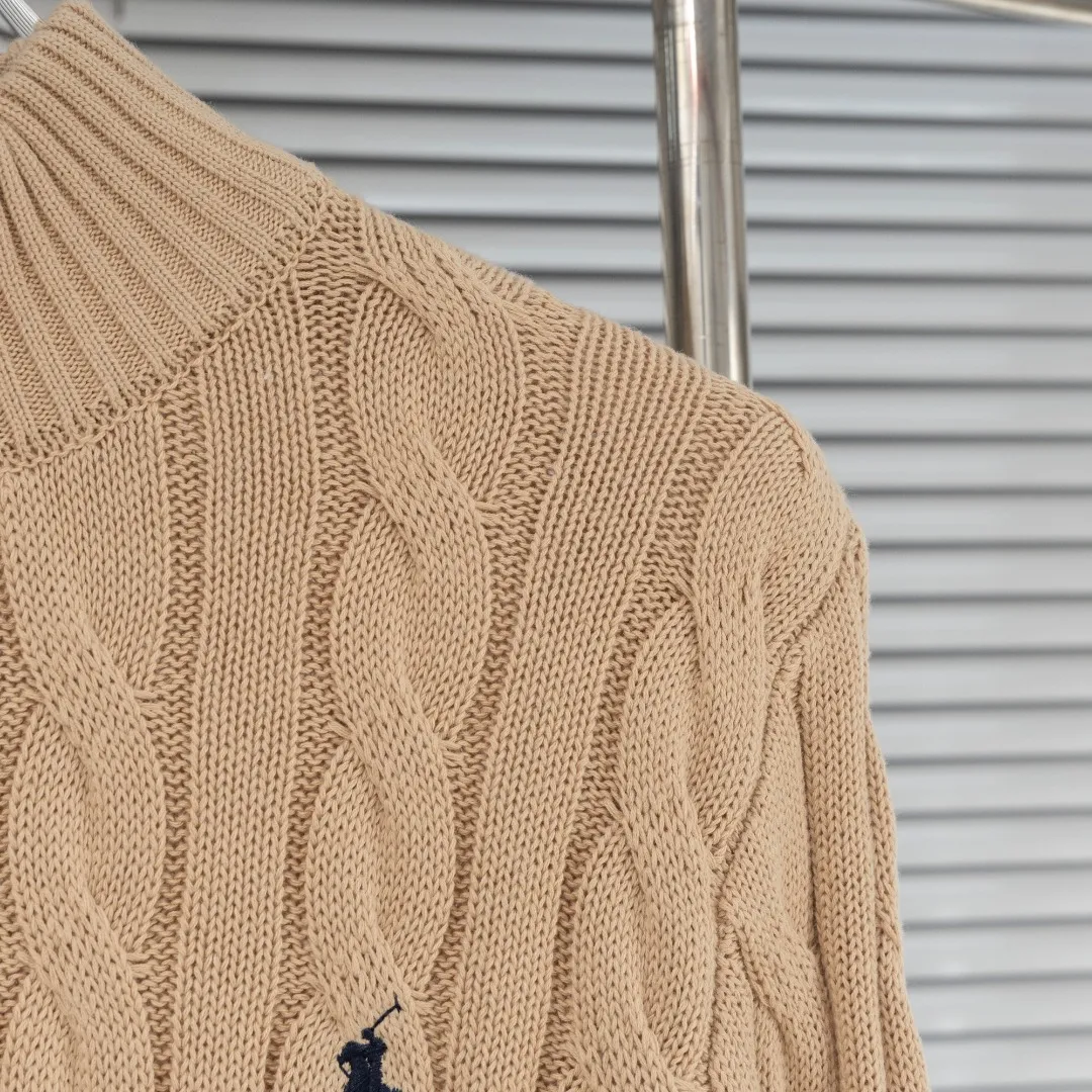 P290 top version (different currencies) You can scan the QR code to enter the official website Style: Ralph Lauren POLO Ralph Lauren small label embroidered knitted old money style half-zip pullover long-sleeved sweater Color: Picture color Size: XS-XL Fabric: Pure cotton Accessories: Full set of customized accessories No gender distinction, same style for men and women